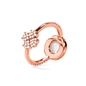 Heart4Heart Mirrors Silver 925 Rose Gold Plated Two Sided Ring-